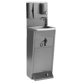 Handwaschbecken Standgerät • Fußpumpe | 400 mm x 500 mm H 1290 mm Produktbild