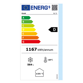 Gewerbetiefkühltruhe EL 71 mit Klappdeckel | 691 ltr Produktbild 1 S