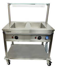 Bain Marie Trolley BT-2 passend für 2 x GN 1/1 - 150 mm | 2000 Watt Produktbild