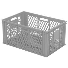 Bäckereikiste BK280 perforiert | grau | 600 mm x 400 mm H 280 mm Produktbild