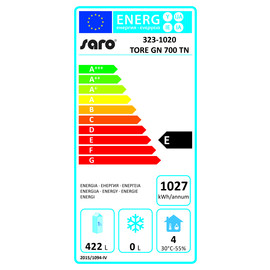 Kühlschrank TORE GN 700TN 685 ltr | Umluftkühlung | Türanschlag rechts Produktbild 22 L