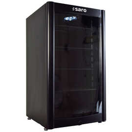 Getränkekühlschrank DK 90 schwarz mit Glastür | 88,0 ltr | Umluftkühlung Produktbild 2 S