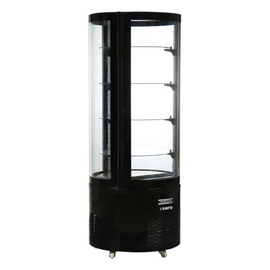 Kuchenvitrine ALESSIA schwarz | rund Ø 680 mm H 1140 mm Produktbild