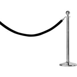 Abgrenzungsständer AF 279 Edelstahl silberfarben  Ø 0,36 m  H 1,0 m | Kugelkopf Produktbild