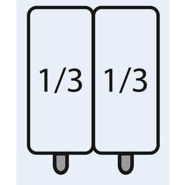 Nudelkorbset Gastronorm E7/CPCEXC 2 Körbe GN 1/3 Produktbild