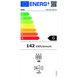 Weinkühlschrank WK 40 schwarz | Glastür | 5 Holzroste Produktbild 22 S