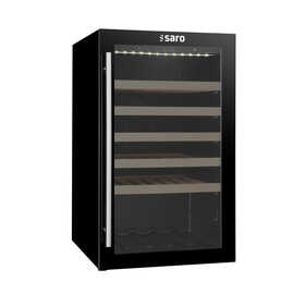 Weinkühlschrank WK 40 schwarz | Glastür | 5 Holzroste Produktbild