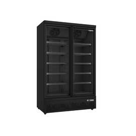 Tiefkühlschrank GTK 930 PRO schwarz mit 2 Glastüren | Umluftkühlung Produktbild