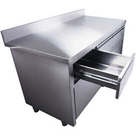 Schiebetürenschrank mit Aufkantung | 3 Schubladen | 1400 mm x 700 mm H 850 mm Produktbild 4 S