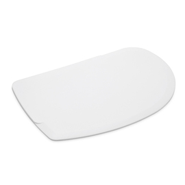Teigschaber Kunststoff asymmetrisch flexibel weiß | 120 mm x 86 mm Produktbild