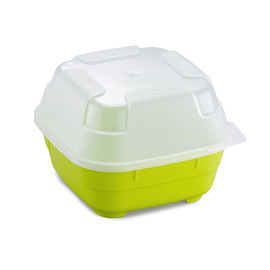 Menüschalenset GOODBOWL Tiny XL Mehrweg PP lime 550 ml | 5 Schalen | 5 Deckel Produktbild