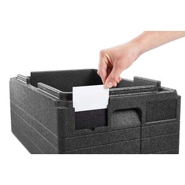 Speisentransportbox | Thermobox UNISTAR 18,5cm 2019 Bäckernorm EPP schwarz 33 ltr | 695 mm x 495 mm H 185 mm Produktbild 1 S