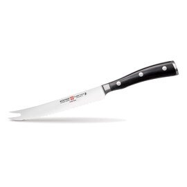 Tomatenmesser CLASSIC IKON | Klingenlänge 14 cm Doppelspitze geschmiedet | gebogene Klinge Produktbild