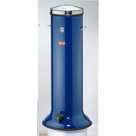 Abfallbehälter SERIE 300 24 ltr Stahlblech rot mit Fußpedal Ø 230 mm  H 900 mm Produktbild