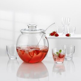 Bowle-Set Libera 4500 ml Glas  | Schale|Schöpfer|6 Becher Produktbild