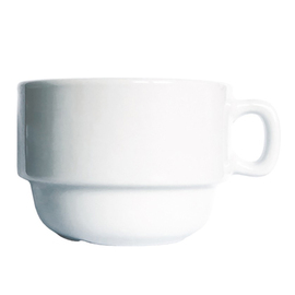 Kaffeetasse 170 ml Porzellan weiß Ø mit Henkel 95 mm Produktbild