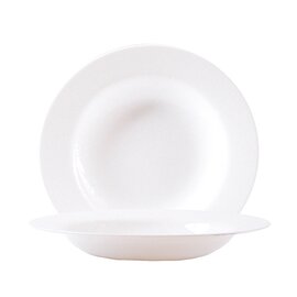 Suppenteller tief EVOLUTIONS WHITE | Hartglas weiß Ø 220 mm Produktbild