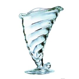 Eisbecher FORTUNA 320 ml Glas mit Relief  Ø 125 mm  H 180 mm Produktbild