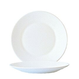 Teller flach Ø 254 mm RESTAURANT WHITE Hartglas Produktbild