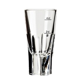 stamper glas Iso 40 5,5 cl mit Eichstrich 2 cl + 4 cl Produktbild