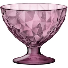 Eisschale | Dessertschale DIAMOND 220 ml Glas lila mit Relief  Ø 102 mm  H 86 mm Produktbild