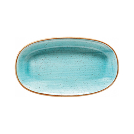 Platte AURA AQUA Gourmet oval Porzellan 238 mm x 142 mm Produktbild