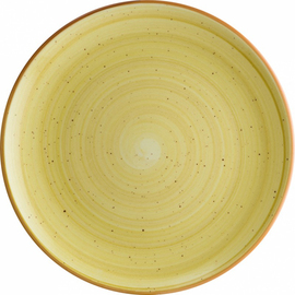 Teller flach AURA AMBER Gourmet Porzellan gelb Ø 250 mm Produktbild