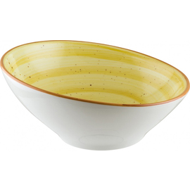 Schale AURA AMBER Vanta 850 ml Premium Porcelain gelb oval | 220 mm x 215 mm H 100 mm Produktbild