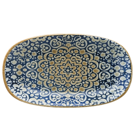 Platte ENVISIO ALHAMBRA Gourmet oval Porzellan 150 mm x 90 mm Produktbild