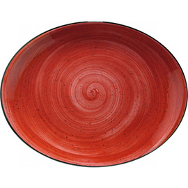 Platte AURA PASSION Moove oval Porzellan 310 mm x 240 mm Produktbild