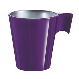 Obertasse 80 ml Hartglas lila mit Henkel Produktbild