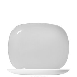 Burgerplatte Solutions Uni Weiss Hartglas weiß rechteckig 280 mm x 230 mm Produktbild