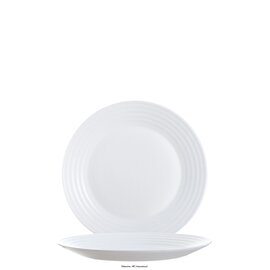 Teller flach STAIRO | Hartglas weiß  Ø 190 mm Produktbild