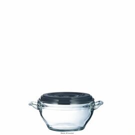 Suppenschälchen mit Deckel Soup Bar Transparent 500 ml schwarz transparent Ø 121 mm Produktbild