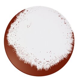 Teller HOLI FEU Porzellan weiß rot  Ø 215 mm Produktbild 0 L