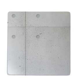 Teller quadratisch CONCRETE Porzellan grau quadratisch | 280 mm  x 280 mm Produktbild
