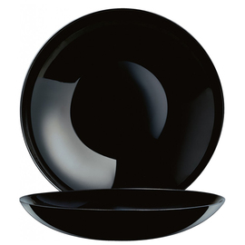 Coupteller tief EVOLUTIONS BLACK | Hartglas schwarz Ø 260 mm Produktbild