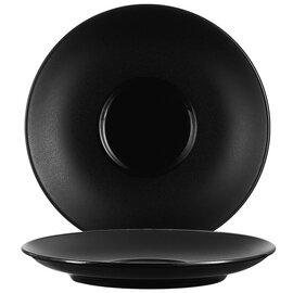 Untertasse OLEA Porzellan schwarz Ø 125 mm Produktbild