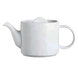 Teekanne DARING Porzellan Hartporzellan mit Deckel cremeweiß 400 ml H 215 Produktbild