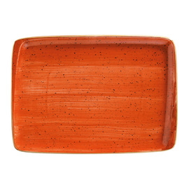 Platte AURA TERRACOTTA Moove rechteckig Porzellan x 165 mm Produktbild