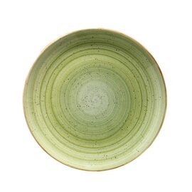 Teller flach AURA Gourmet Therapy Porzellan Premium Porcelain Ø 170 mm grün Produktbild
