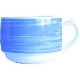 Obertasse BRUSH BLUE 190 ml Hartglas Produktbild