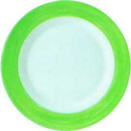 Teller flach Ø 254 mm BRUSH GREEN Hartglas Produktbild