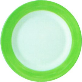 Suppenteller tief Ø 225 mm BRUSH GREEN Hartglas Produktbild