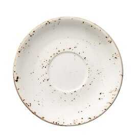 Untertasse Gourmet GRAIN Porzellan weiß | gepunktet Ø 160 mm Produktbild