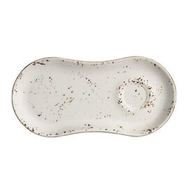 Setplatte Gourmet GRAIN Porzellan weiß oval | 250 mm  x 120 mm Produktbild