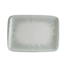 Platte ENVISIO IRIS Moove Porzellan weiß | blau Randrillen rechteckig | 230 mm x 165 mm Produktbild 0 L