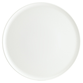 Pizzateller ENVISIO IRIS WHITE Gourmet Porzellan weiß Randrillen Ø 320 mm Produktbild