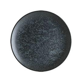 Teller flach ENVISIO VESPER Gourmet Porzellan schwarz matt Ø 250 mm Produktbild