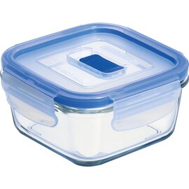 Vorratsbehälter PURE BOX ACTIVE mit Deckel transparent blau 0,38 ltr  L 114 mm  B 114 mm  H 53,5 mm Produktbild